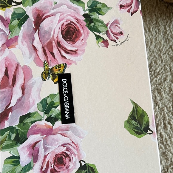 NWB Dolce and Gabbana Embellished Black Floral Velvet Women’s Sandals size 36 - Picture 11 of 11